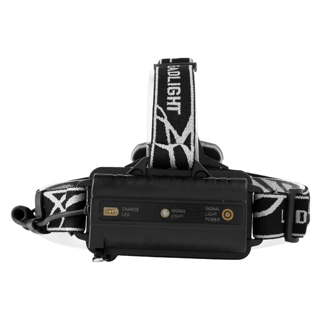 79058 Φακός Κεφαλής Επαναφορτιζόμενος LED CREE XML2-T6 Chip 50 Watt 5000lm με 2 x 18650 Μπαταρίες 5200mAh Ψυχρό Λευκό 6000K - 7