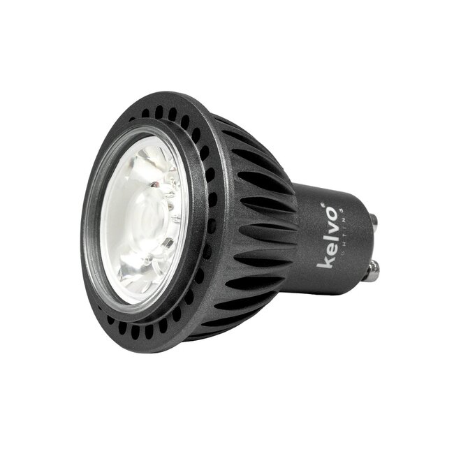 kelvo® KYRON 3° KLV-103-0001 Σποτ GU10 MR16 LED 3W 300lm CRI (Ra) ≥ 90 3° AC 220-240V IP20 Ultra Θερμό Λευκό 1800K Dimmable - CREE XPE Chip - Γκρι Ανθρακί Ματ - Μ5 x Π5 x Υ6cm - 3 Χρόνια Εγγύηση
