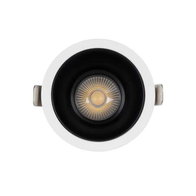 DUSTY 60340 Χωνευτό Downlight Σποτ LED 12W 1380lm 45° AC 220-240V Αδιάβροχο IP65 Φυσικό Λευκό 4500K - Bridgelux COB Chip & TÜV SÜD Driver - Λευκό & Μαύρο Ματ - Μ8 x Π8 x Υ7.5cm / Q7.5cm - 5 Χρόνια Εγγύηση