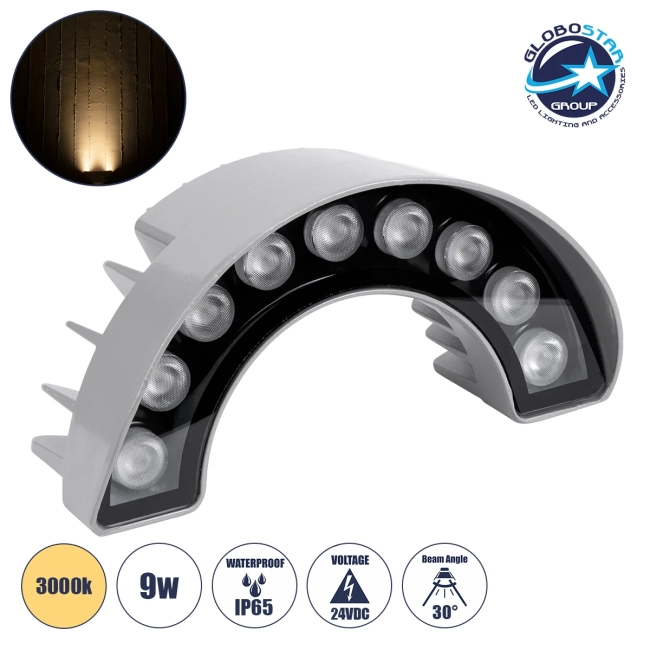 TREEWINA 90680 Κυρτή Μπάρα Φωτισμού Wall Washer για Φυτά - Δέντρα LED 9W 990lm 30° DC 24V Αδιάβροχο IP65 Θερμό Λευκό 2700K Dimmable - Bridgelux SMD Chip - Γκρι Ανθρακί - Μ20.5 x Π5.5 x Υ11cm - 3 Χρόνια Εγγύηση TREEWINA 90680 Κυρτή Μπάρα Φωτισμού Wall Washer για Φυτά - Δέντρα LED 9W 990lm 30° DC 24V Αδιάβροχο IP65 Θερμό Λευκό 2700K Dimmable - Bridgelux SMD Chip - Γκρι Ανθρακί - Μ20.5 x Π5.5 x Υ11cm - 3 Χρόνια Εγγύηση