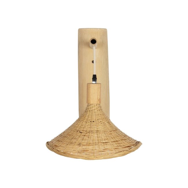 KALIA 01964 Boho Φωτιστικό Τοίχου - Απλίκα με Ντουί 1 x E27 AC 220-240V IP20 - Μπεζ - Μ33 x Π36 x Υ42cm - 3