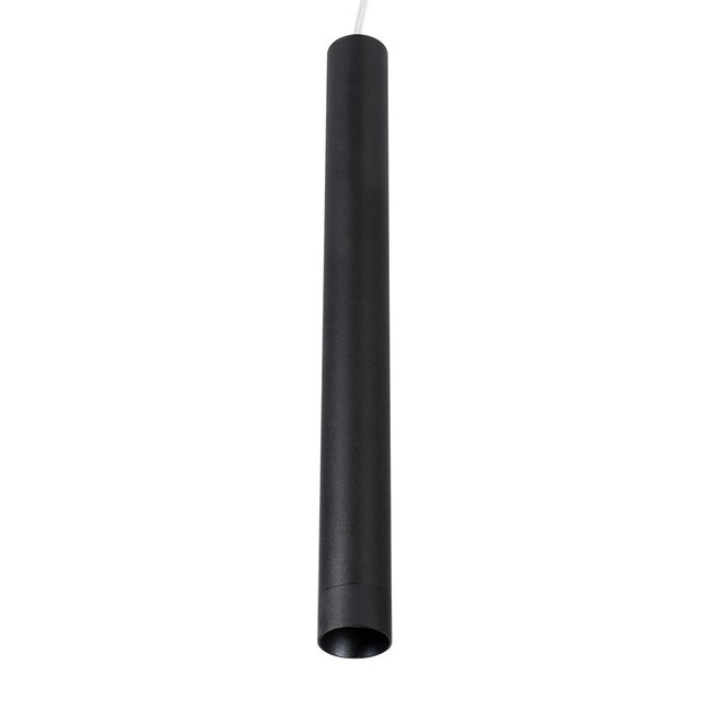 kelvo® CANAL KLV-101-0071 Κρεμαστό Φωτιστικό Οροφής LED 7W 700lm 36° AC 220-240V IP20 Θερμό Λευκό 2700K - Bridgelux COB Chip & TÜV SÜD Driver - Μαύρο Ματ - Μ4 x Π4 x Υ40cm - 5 Χρόνια Εγγύηση - 4