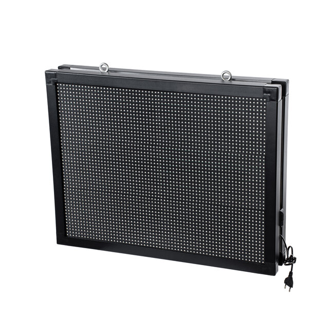 DISPLAY 90806 LED Scrolling Display 64x48cm - Κυλιόμενη Ψηφιακή Πινακίδα / Επιγραφή Διπλής Όψης P10 LED SMD AC 220-240V - Λειτουργία μέσω Wi-Fi με Εφαρμογή APP - Αισθήτηρας Θερμοκρασίας και Υγρασίας - Αδιάβροχο IP65 - Μ70 x Π11 x Υ54.5cm - Μπλε - 1 Χρόνο Εγγύηση