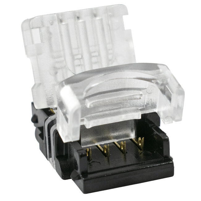 70724 Αδιάβροχος Ταχυσύνδεσμος Ένωσης IP65 - Strip To Cable Connector για Ένωση 1 x RGB Αδιάβροχης Ταινίας LED Πλάτους 10mm με 1 x Καλώδιο Τροφοδοσίας