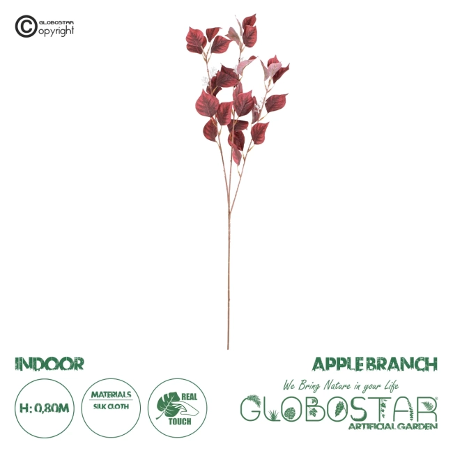 Artificial Garden APPLE BRANCH 20262 Τεχνητό Διακοσμητικό Κλαδί Μηλιάς Π25 x Υ80cm