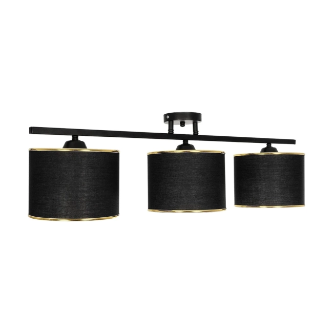 GLOWEN 201-0086 Vintage Φωτιστικό Οροφής με Ντουί 3 x E27 AC 220-240V IP20 - Μαύρο & Χρυσό - Μ80 x Π20 x Υ20cm GLOWEN 201-0086 Vintage Φωτιστικό Οροφής με Ντουί 3 x E27 AC 220-240V IP20 - Μαύρο & Χρυσό - Μ80 x Π20 x Υ20cm