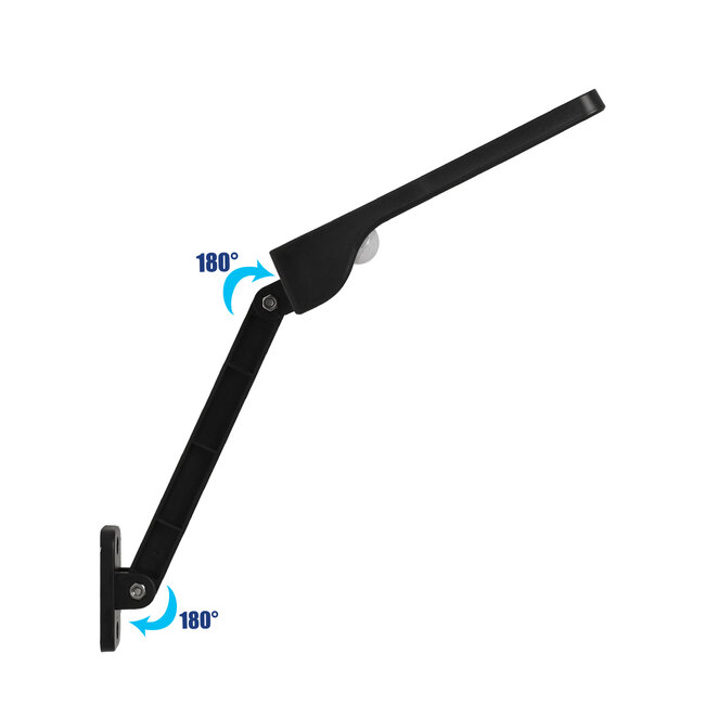 71466 Αυτόνομο Ηλιακό Φωτιστικό Τοίχου LED SMD 3W 550lm με Ενσωματωμένη Μπαταρία 2200mAh - Φωτοβολταϊκό Πάνελ - Ρυθμιζόμενη Βάση Στήριξης - Αισθητήρα Ημέρας-Νύχτας PIR Αισθητήρα Κίνησης και Ασύρματο Χειριστήριο IR Αδιάβροχο IP56 Ψυχρό Λευκ