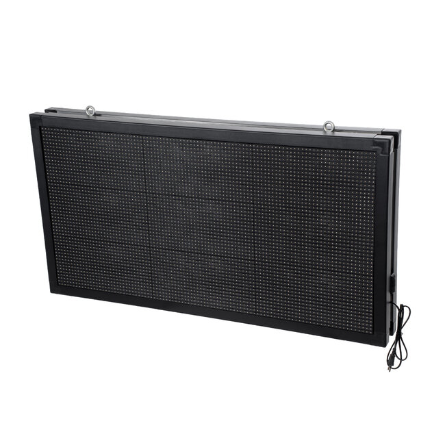 DISPLAY 90299 LED Scrolling Display 96x48cm - Κυλιόμενη Ψηφιακή Πινακίδα / Επιγραφή Διπλής Όψης P10 LED SMD AC 220-240V - Λειτουργία μέσω Wi-Fi με Εφαρμογή APP - Αισθήτηρας Θερμοκρασίας και Υγρασίας - Αδιάβροχο IP65 - Μ102 x Π11 x Υ54.5cm - RGB - 1 Χρόνο Εγγύηση