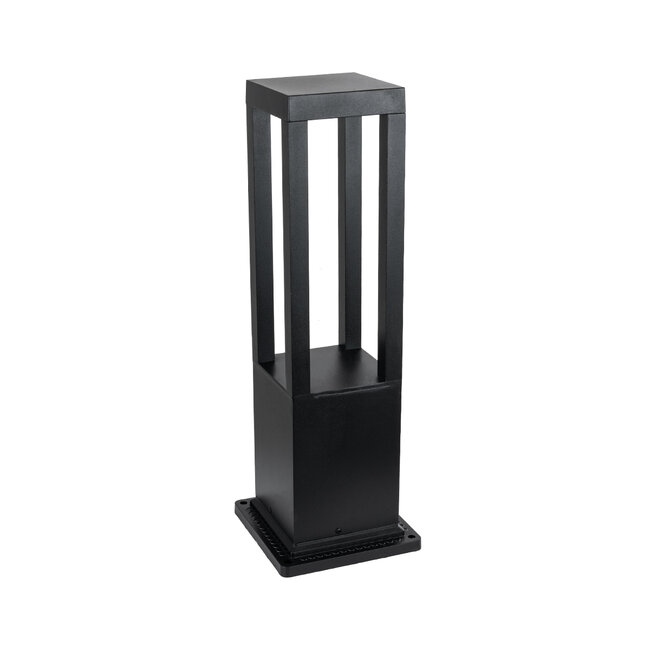 HONEYBEE 90541 Φωτιστικό Κήπου - Κολωνάκι Αρχιτεκτονικού Φωτισμού Εξωτερικού Χώρου LED 15W 1500lm 120° AC 220-240V - Αδιάβροχο IP65 - Σώμα Αλουμινίου & ABS - Μ20 x Π20 x Υ60cm - Θερμό Λευκό 2700K - Μαύρο - 2 Χρόνια Εγγύηση - 8