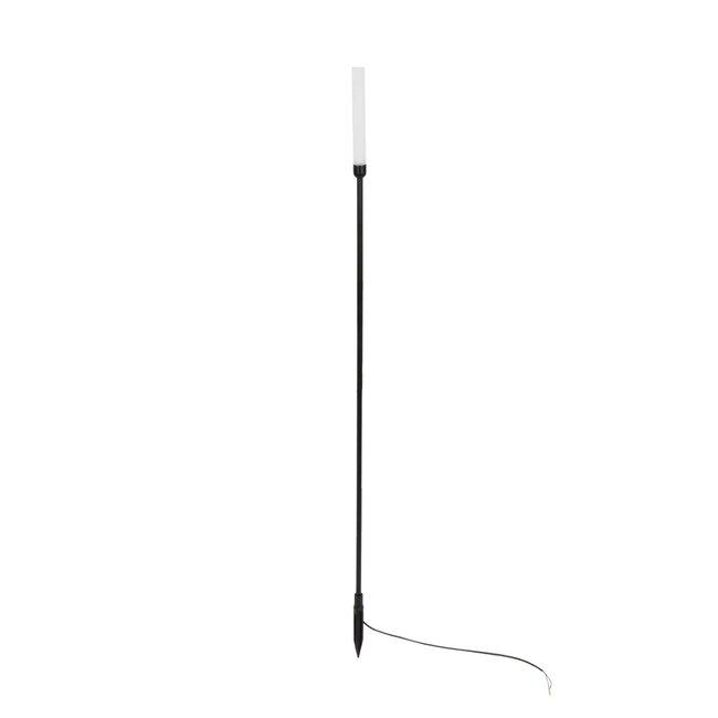 REED GLB-103-0006 Φωτιστικό Κολωνάκι Κήπου με Καρφωτή Βάση LED 2W 180lm 360° DC 24V Αδιάβροχο IP65 Θερμό Λευκό 2700K - Sanan SMD Chip - Μαύρο Ματ - Μ2 x Π2 x Υ100cm - 3 Χρόνια Εγγύηση - 3