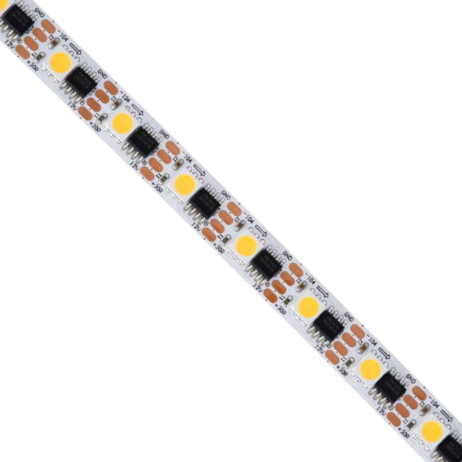 DIGIPRO 90603 Ψηφιακή Pixel Addressable Ταινία LED 14.4W/m 1296lm/m 120° DC 12V IP20 60 x SMD5050 Chip/m 60 x Pixel/m Θερμό Λευκό 2700K Dimmable SPI/TTL Protocol IC TM1908 - Sanan SMD Chip - Μ500 x Π1 x Υ0.2cm - Ρολό 5 Μέτρων - 5 Χρόνια Εγγύηση