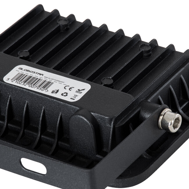 ATLAS 61411 Επαγγελματικός Προβολέας LED 20W 2400lm 120° AC 220-240V - Αδιάβροχος IP67 - Μ12 x Π2.5 x Υ9.5cm - Μαύρο - Φυσικό Λευκό 4500K - LUMILEDS Chips - TÜV Rheinland Certified - 5 Years Warranty - 7