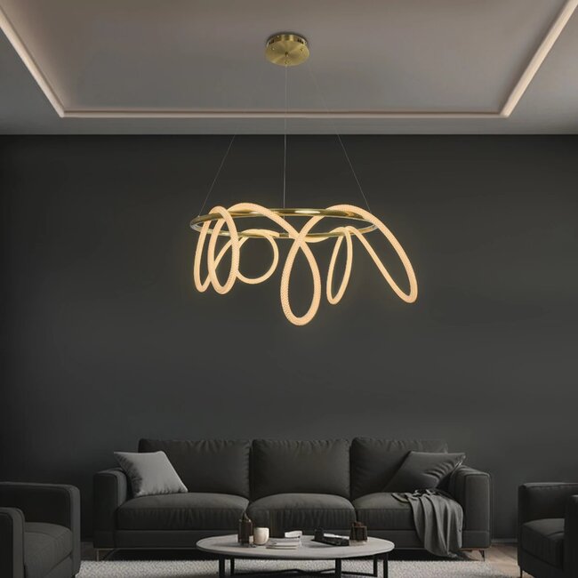 kelvo® GLOW KLV-101-0164 Κρεμαστό Φωτιστικό Οροφής LED 69W 6900lm 360° AC 220-240V IP20 Ρυθμιζόμενο Λευκό CCT με Χειριστήριο από 2700K έως 6000K Dimmable - Lumileds SMD Chip - Χρυσό Πλατίνα - Μ100 x Π100 x Υ40cm - 3 Χρόνια Εγγύηση kelvo® GLOW KLV-101-0164 Κρεμαστό Φωτιστικό Οροφής LED 69W 6900lm 360° AC 220-240V IP20 Ρυθμιζόμενο Λευκό CCT με Χειριστήριο από 2700K έως 6000K Dimmable - Lumileds SMD Chip - Χρυσό Πλατίνα - Μ100 x Π100 x Υ40cm - 3 Χρόνια Εγγύηση