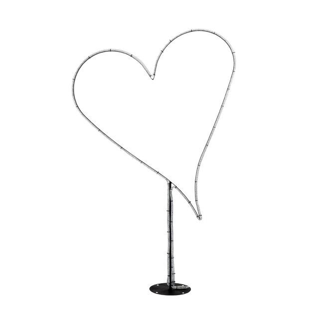 XMAS-HEART Χριστουγεννιάτικο Διακοσμητικό Φωτιστικό LED 19,5W 780lm 360° AC 220-240V Αδιάβροχο IP65 Θερμό Λευκό 2700K  - Μαύρο & Διάφανο - M100 x Π25 x Υ157cm - 2 Χρόνια Εγγύηση