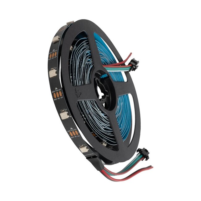 DIGISTRIP 90758 Σετ Ψηφιακής Pixel Addressable Ταινίας με RF Ασύρματο Χειριστήριο & Λειτουργία μέσω WiFi APP LED 36W/5m 2880lm/5m 120° DC 5V με USB 2.0 IP20 150 x SMD5050 Chip/5m 150 x Pixel/5m Πολύχρωμο RGB Dimmable SPI/TTL Protocol - Μ500 x Π1 x Υ0.2cm - Ρολό 5 Μέτρων - 5 Χρόνια Εγγύηση