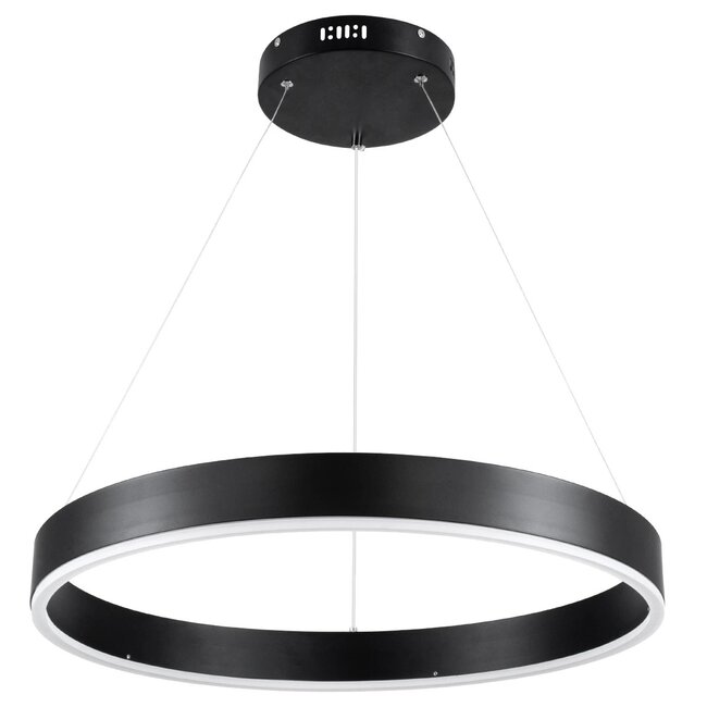 kelvo® VENOM KLV-101-0187 Κρεμαστό Φωτιστικό Οροφής LED 45W 4500lm 120° AC 220-240V IP20 Ρυθμιζόμενο Λευκό CCT με Χειριστήριο από 2700K έως 6000K Dimmable - Lumileds SMD Chip - Μαύρο Ματ - Μ60 x Π60 x Υ6.5cm - 3 Χρόνια Εγγύηση