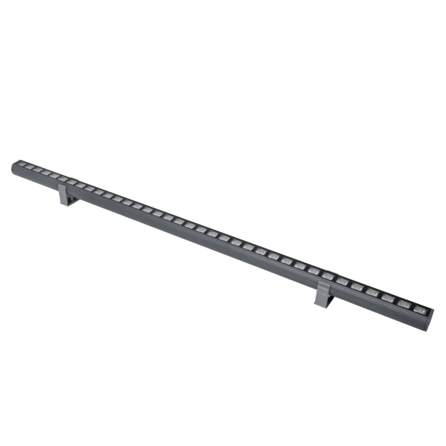 WASHERPANDA 90582 Μπάρα Φωτισμού Wall Washer LED 36W 3780lm 15° DC 24V Αδιάβροχο IP67 Ultra Θερμό Λευκό 2200K Dimmable - Bridgelux SMD Chip - Γκρι Ανθρακί - Μ100 x Π4 x Υ3.5cm - 3 Χρόνια Εγγύηση - 2