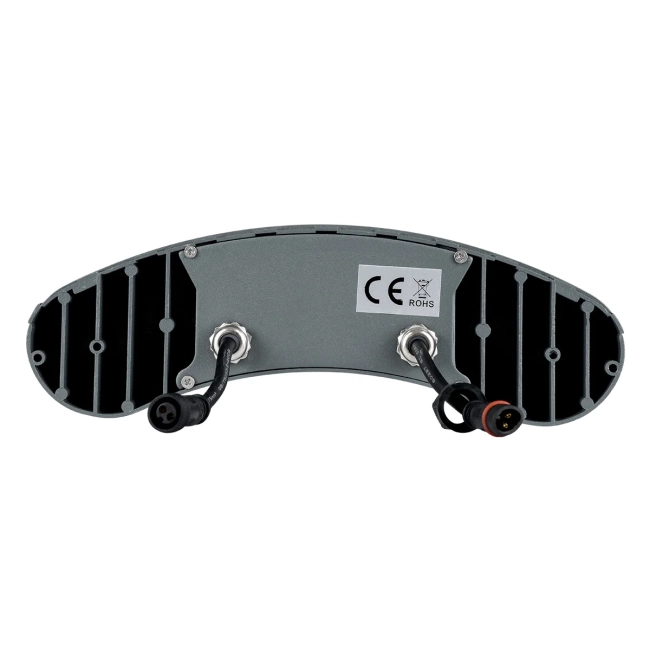 TREELIGHT-KINA 90685 Κυρτή Μπάρα Φωτισμού Wall Washer με Αντιθαμβωτική Γρίλια Ειδική για Φυτά - Δέντρα LED 18W 1710lm 30° DC 24V Αδιάβροχο IP65 Μ25 x Π6.5 x Υ6cm Φυσικό Λευκό 4500K - Γκρι Ανθρακί - 3 Years Warranty - 8
