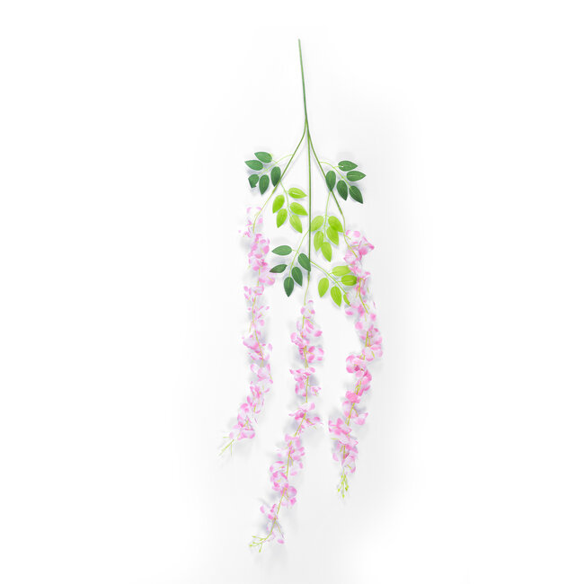 Artificial Garden PALE PINK WISTERIA FLOWER BRANCH 21511 Σετ 12 Τεχνητά Διακοσμητικά κλαδιά Βιστέριας Απαλό Ροζ Φ45 x Υ120cm - 3