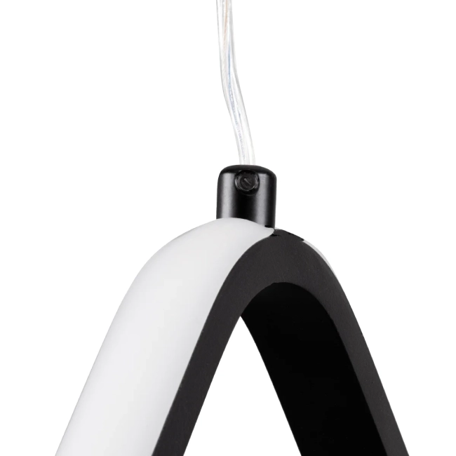 ROSE 61064 Μοντέρνο Κρεμαστό Φωτιστικό Οροφής LED 22W 2200lm 300° AC 220-240V IP20 Ρυθμιζόμενο Λευκό CCT με On/Off 2700K/4500K/6000K - Lumileds SMD Chip - Μαύρο Ματ - Μ24 x Π22 x Υ24cm - 3 Χρόνια Εγγύηση - 7