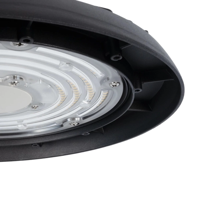 INDUSTRY 61501 LED UFO HIGH BAY 150W 275*SANAN OPTO CHIP 150lm/W 22500lm CRI≥80Ra SDCM<5 90° 85-265VAC 50/60Hz IP65 5000K TÜV SÜD CERTIFIED DRIVER - Μαύρο - Μ26.5 x Π26.5 x Υ15cm - 5 Χρόνια Εγγύηση - 7
