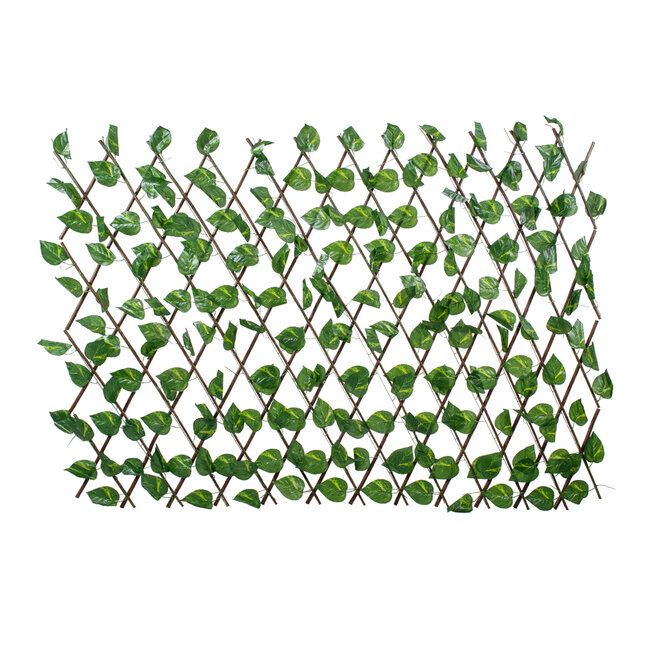 Artificial Garden GOLDEN POTHOS 78496 Πτυσσόμενη Πέργκολα Τεχνητής Φυλλωσιάς - Κάθετος Κήπος Σύνθεση Πόθος Μ110 x Π10 x Υ120cm (min) Μ310 x Π10 x Υ45cm (max)