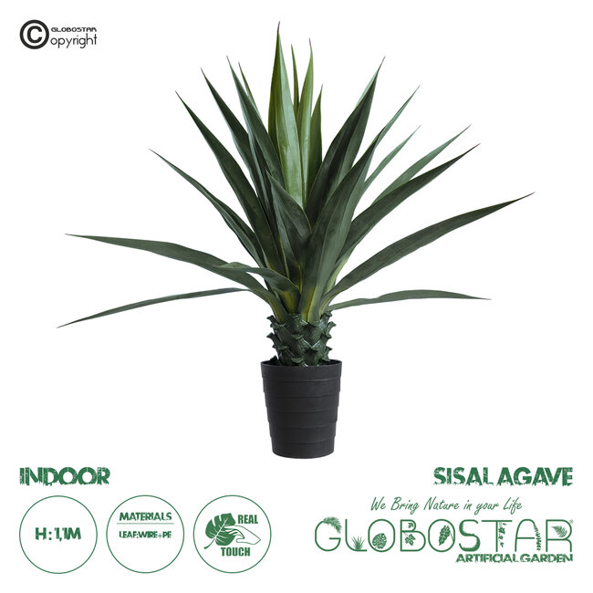Artificial Garden SISAL AGAVE 20078 Τεχνητό Διακοσμητικό Φυτό Αγαύη Υ110cm