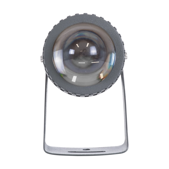 SPOTFENIA 90136 Αρχιτεκτονικό Σποτ Φωτισμου LED 10W 850lm 5° DC 24V Αδιάβροχο IP65 Μπλε Dimmable - Bridgelux COB Chip - Γκρι Ανθρακί - Μ7 x Π7 x Υ12cm - 3 Χρόνια Εγγύηση - 5