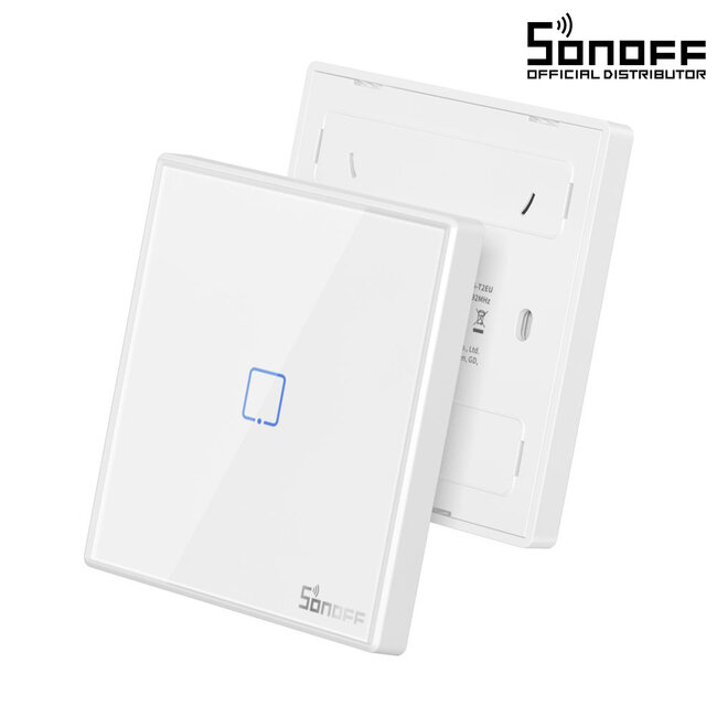 80065 SONOFF T2EU1C-RF - 433MHz Wireless Smart Wall Touch Button Switch 1 Way - RF Series