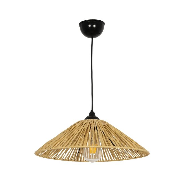 CHAPEAU 205-0086 Boho Κρεμαστό Φωτιστικό Οροφής με Ντουί 1 x E27 AC 220-240V IP20 - Μπεζ - M41 x Π41 x Υ17cm - 4