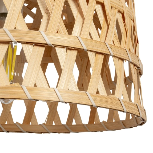 MANGEA 01634 Boho Κρεμαστό Φωτιστικό Οροφής με Ντουί 1 x E27 AC 220-240V IP20 - Μπεζ - Μ32 x Π32 x Υ30cm - 7