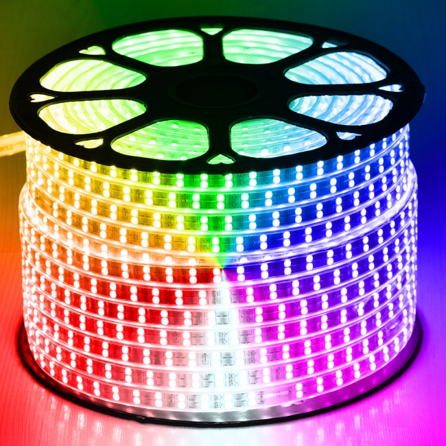 70517 Wide Ταινία Διπλής Σειράς Epistar LED SMD 5050 1m 24W/m 60LED/m 3144lm/m 120° DC 230V Αδιάβροχη IP68 RGB Dimmable - 2