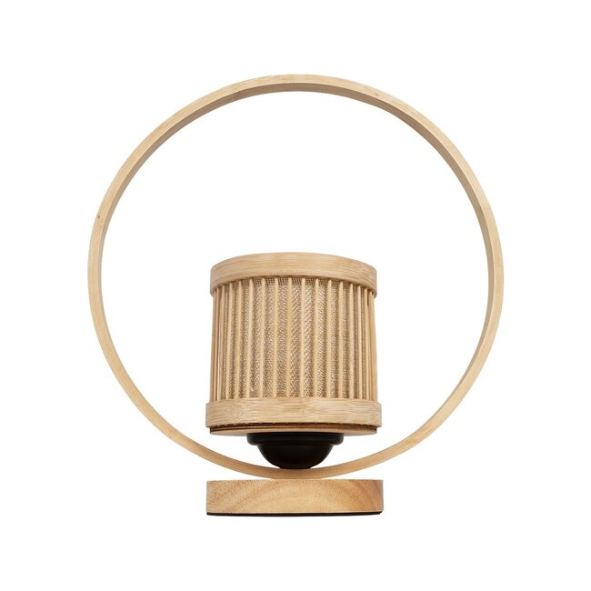 TULUMKO 02008 Boho Επιτραπέζιο Φωτιστικό Πορτατίφ με Ντουί 1 x E27 AC 220-240V IP20 - Μπεζ - Μ30 x Π12 x Υ32cm - 4