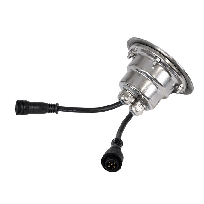 UNDERGROUND-FANI S-90981 Χωνευτό Φωτιστικό Σποτ Δαπέδου LED 12W 1020lm 60° DC 24V Αδιάβροχο IP68 Φ10 x Υ7.5cm RGBW DMX512 - Ανοξείδωτο Ατσάλι - 11