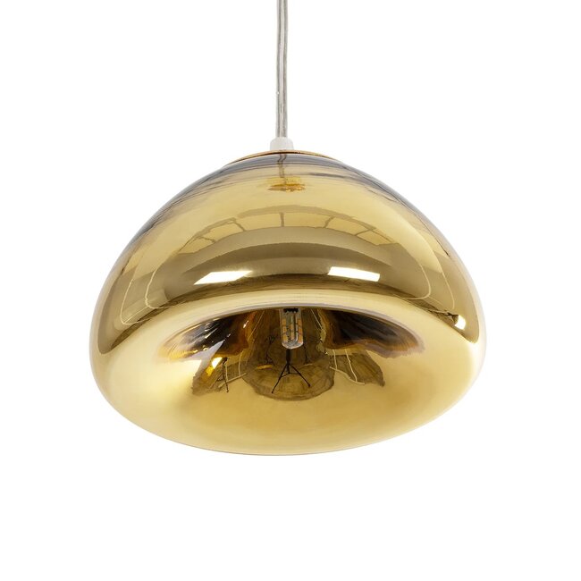 CRISTIN 999-0037 Μοντέρνο Κρεμαστό Φωτιστικό Οροφής με Ντουί 1 x G4 AC 220-240V IP20 - Χρυσό - Μ18 x Π18 x Υ13cm - 5