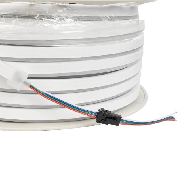 70568 OVALE 120° Degree Neon Flex Epistar LED SMD 5050 1m 18W/m 60LED/m 1818lm/m 120° DC 24V Αδιάβροχη IP68 RGB Dimmable - 4