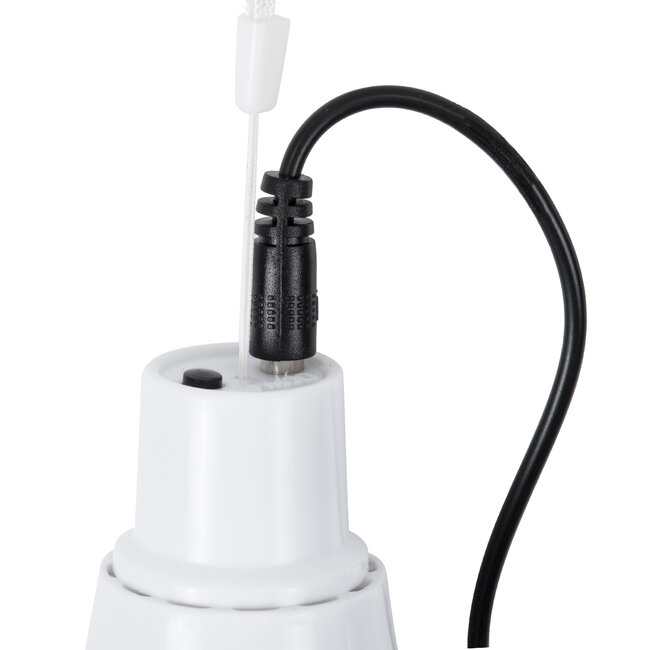 SOLAR-BULB 71502 Αυτόνομη Ηλιακή Κρεμαστή Λάμπα LED A60 Γλόμπος 3W 250lm 260° με Φωτοβολταικό Panel 5V 4W & Επαναφορτιζόμενη Μπαταρία Li-ion 3.2V 600mAh - IP54 - Ψυχρό Λευκό 6000K - Φ6 x Υ10cm - 2 Years Warranty - 4