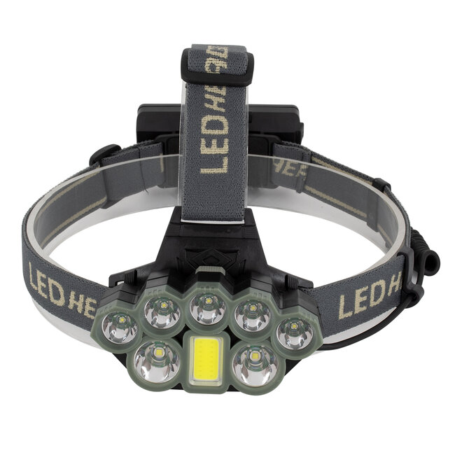 79062 Φακός Κεφαλής Επαναφορτιζόμενος LED CREE XML2-T6 Chip 60 Watt 6000lm με 2 x 18650 Μπαταρίες 13600mAh Ψυχρό Λευκό 6000K - 3