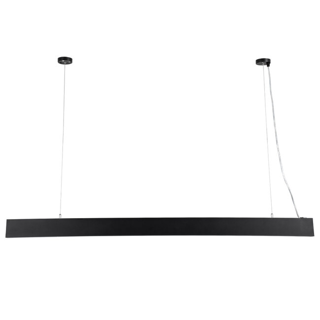 FELIX 61028-P Γραμμικό Κρεμαστό Φωτιστικό Linear LED CCT 54W 6500lm 120° AC 220-240V Μ120 x Π3.5 x Υ7cm - Εναλλαγή Φωτισμού μέσω Τηλεχειριστηρίου All In One Ψυχρό 6000k+Φυσικό 4500k+Θερμό 2700k Dimmable - Μαύρο - 3 Years Warranty - 4