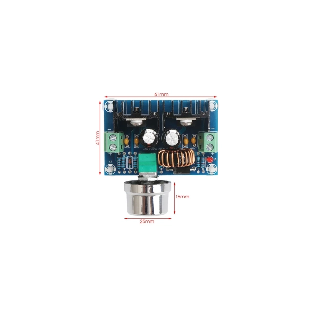 CONVERTER 73114 Ρυθμιστής Τάσης με Είσοδο από DC 4V έως DC 40V & Έξοδο από DC 1.25V έως DC 36V 1 x 8A Max IP20 - Μ6 x Π4.5 x Υ2.5cm - 2 Χρόνια Εγγύηση - 10
