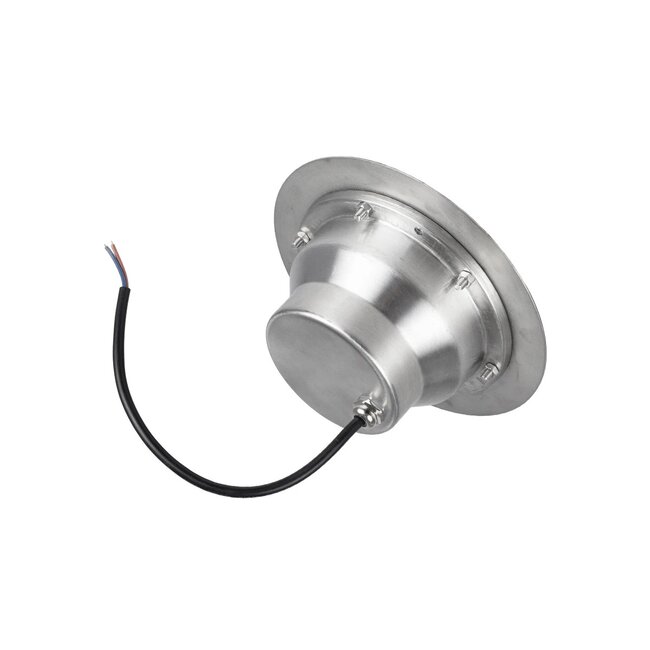 UNDERWATERTUNI 999-0270 Υποβρύχιο Χωνευτό Σποτ για Σιντριβάνια/Πισίνες LED 12W 1080lm 30° DC 24V Αδιάβροχο IP68 Θερμό Λευκό 2700K Dimmable - Bridgelux SMD Chip - Ανοξείδωτο Ατσάλι SS304 - Μ18 x Π18 x Υ9.3cm / Q15cm - 3 Χρόνια Εγγύηση - 10