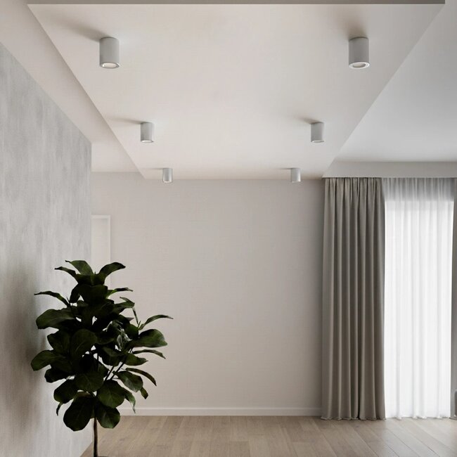 kelvo® AKIRA KLV-101-0026 Κινούμενο Φωτιστικό Downlight Σποτ για Λάμπα MR16 με Ντουί GU10 AC 220-240V IP20 - Νίκελ Βούρτσας - Μ8 x Π8 x Υ10cm
