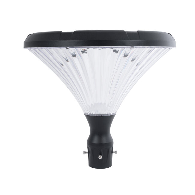 SOLARIOS 90502 Professional LED Solar Urban Park Light Αυτόνομο Ηλιακό Φωτιστικό Πλατείας - Πάρκου - Κήπου 40W 550lm 120° με Ενσωματωμένο Φωτοβολταϊκό Panel 6V 12W & Επαναφορτιζόμενη Μπαταρία Li-ion 3.2V 15000mAh με Αισθητήρα Ημέρας-Νύχτας - Αδιάβροχο IP65 Φ54 x Υ45cm Ψυχρό Λευκό 6000K - 3