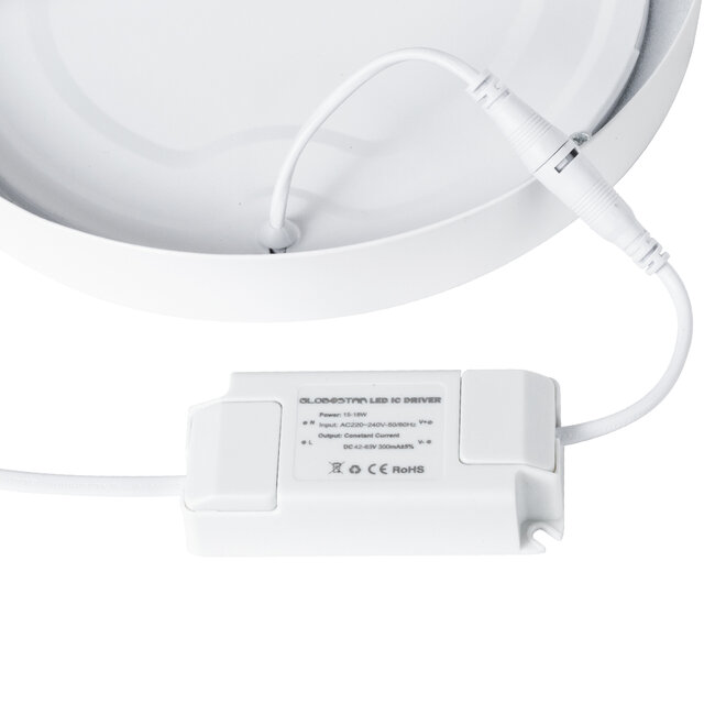 60200 Εξωτερικό LED Panel Φ22cm 20W 2180lm 120° AC 220-240V IP20 Φ22.2 x Υ3cm Ψυχρό Λευκό 6000K - 3 Χρόνια Εγγύηση - 7