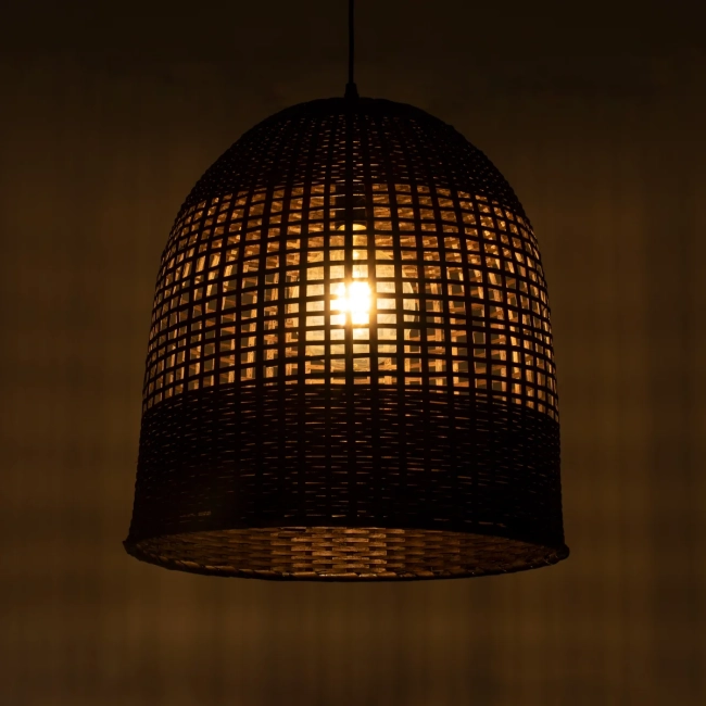  BORA-BORA 01736 Boho Κρεμαστό Φωτιστικό Οροφής με Ντουί 1 x E27 AC 220-240V IP20 - Καφέ - Μ42 x Π42 x Y44cm - 3
