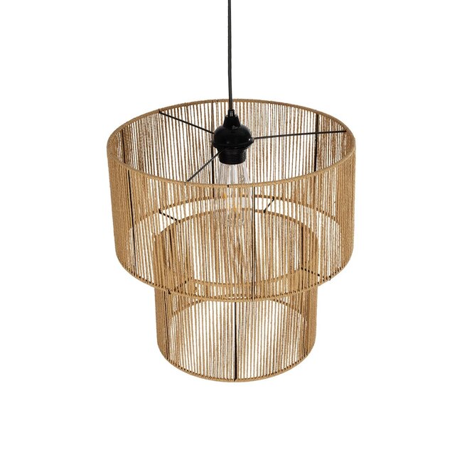 ROXXI 205-0019 Boho Κρεμαστό Φωτιστικό Οροφής με Ντουί 1 x E27 AC 220-240V IP20 - Μπεζ - M35 x Π35 x Υ37cm - 7