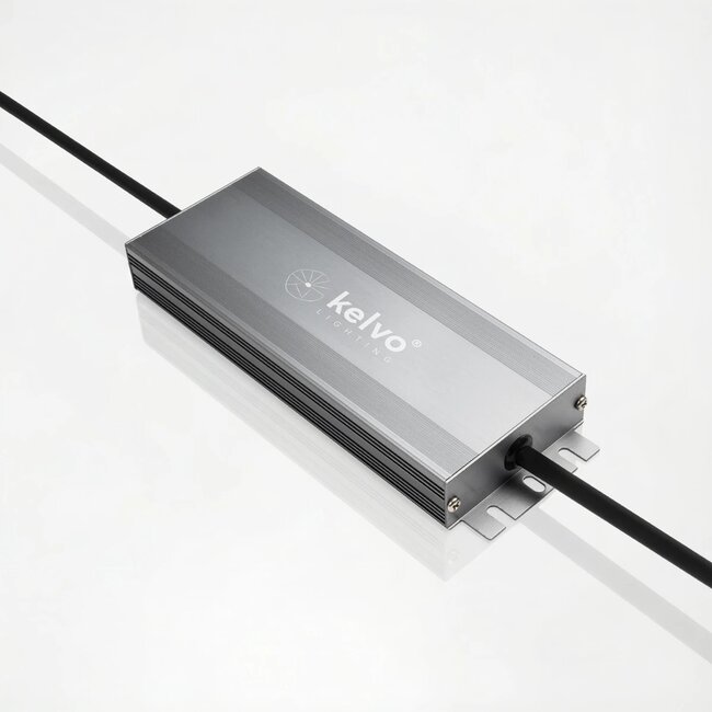 kelvo® SELAS KLV-107-0033 Τροφοδοτικό/Μετασχηματιστής Class I PELV 100W 4.2A AC 220-240V σε DC 24V Αδιάβροχο IP67 - Γκρι Ανθρακί Ματ - Μ18.9 x Π6.5 x Υ2.2cm - 5 Χρόνια Εγγύηση