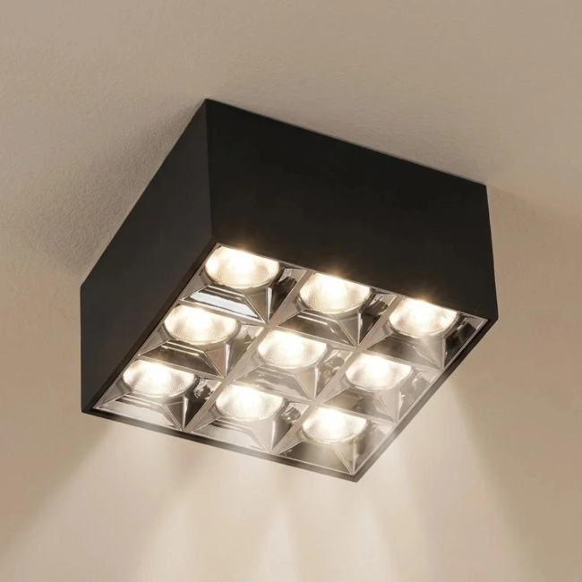 kelvoLUMINAR KLV-101-0341 Φωτιστικό Downlight Σποτ LED 30W 4200lm 36° AC 220-240V IP20 Φυσικό Λευκό 4500K - Osram SMD Chip & TÜV SÜD Driver - Μαύρο Ματ - Μ12 x Π12 x Υ6.6cm - 5 Χρόνια Εγγύηση - 2