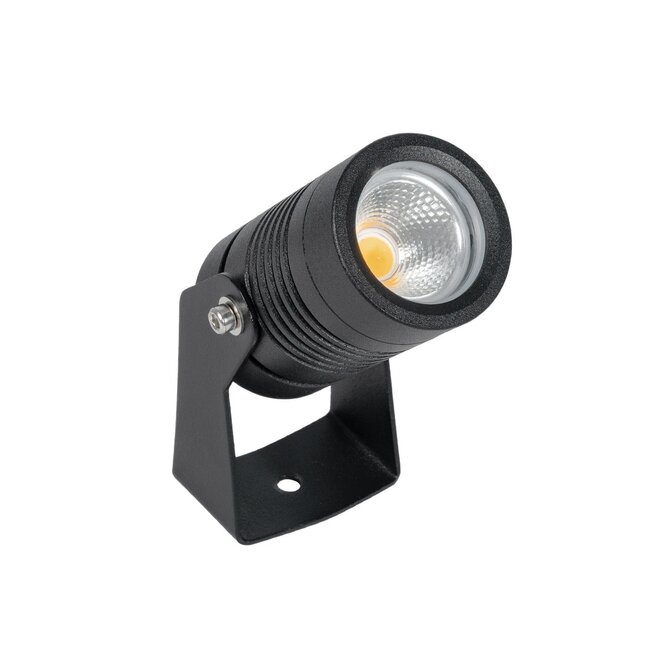 GARDO GLB-103-0024 Φωτιστικό Σποτ για Φυτά - Δέντρα με Βάση Κήπου / Καρφωτό LED 4W 360lm 24° DC 24V Αδιάβροχο IP65 Θερμό Λευκό 2700K - Sanan SMD Chip - Μαύρο Ματ - Μ4 x Π4 x Υ11.5cm - 3 Χρόνια Εγγύηση - 3
