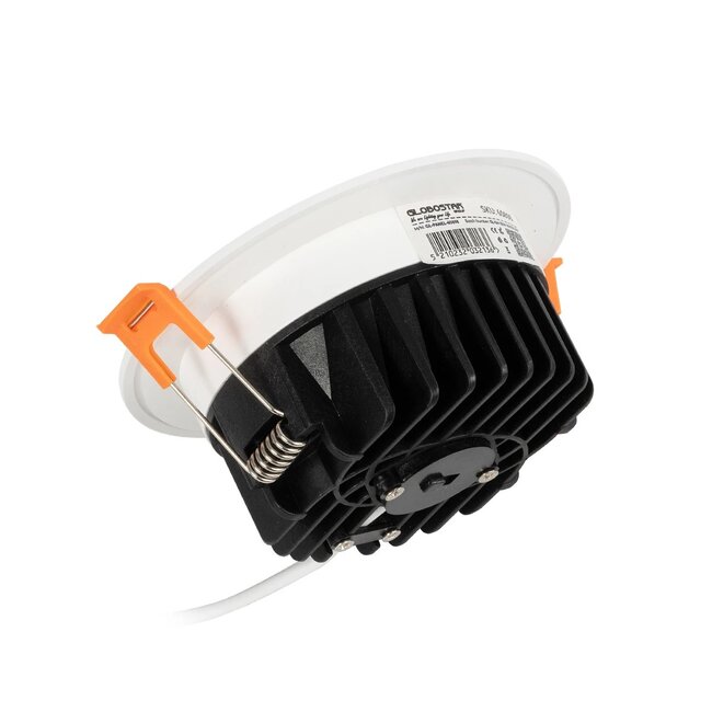 WATERA 60898 Χωνευτό Downlight Σποτ Panel LED 12W 1500lm 120° AC 220-240V Αδιάβροχο IP54 Ρυθμιζόμενο Λευκό CCT με Διακόπτη στο Σώμα 2700K/4500K/6000K Dimmable - Lumileds SMD Chip & TÜV SÜD Driver - Λευκό Ματ - Μ10.8 x Π10.8 x Υ3.2cm / Q9cm - 3 Χρόνια Εγγύηση